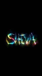 Glowing Colorful Shiva Name name wallpaper
