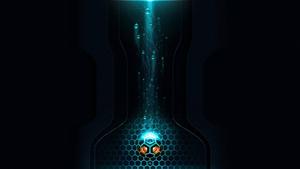 Glowing Mechanical Core Darlk dark wallpaper