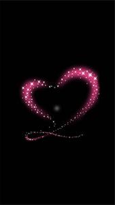 Glowing Pink Heart Love Phone love phone wallpaper