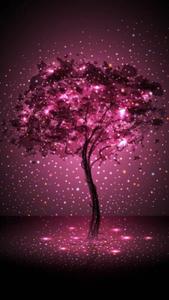 Glowing Red Tree Pretty Phone pretty phone wallpaper