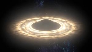 Glowing Yellow Black Hole black hole wallpaper