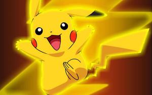 Glowing Yellow Pikachu pikachu wallpaper