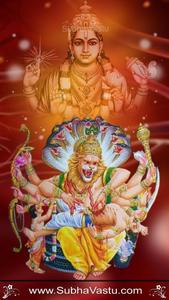 Goddess Lakshmi And Lord Narasimha lord narasimha wallpaper