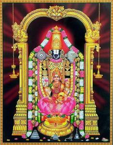 Goddess Lakshmi With Lord Venkateswara 4K lord venkateswara 4k wallpaper