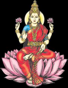 Goddess_ Lakshmi_on_ Lotus