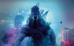 Godzilla In City With Neon Lights Picture godzilla wallpaper