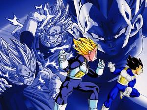 Goku and Vegeta in Saiyan Armor vegeta wallpaper