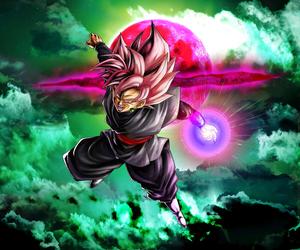 #Goku Black Standing Tall in a Fiery Battle# goku black wallpaper