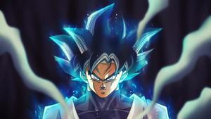 Goku Black stands strong against his opponents. goku black wallpaper