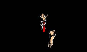 Goku Joins the Mafia in this Fan Art Wallpaper