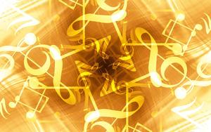  Gold Abstract Music Note  Wallpaper