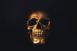 Gold Skull skull wallpaper