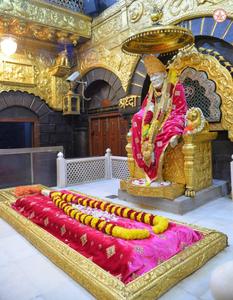 Gold Temple Of Sai Baba Phone sai baba phone wallpaper