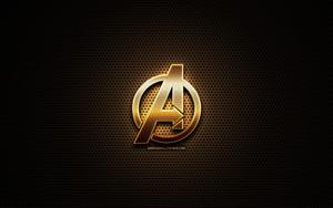Golden Avengers Letter A Logo letter a wallpaper