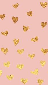 Golden Hearts Love Phone love phone wallpaper