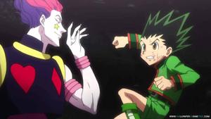 Gon Freecs Fighting Hisoka from Hunter X Hunter hunter x hunter wallpaper