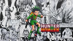 Gon Freecss on his mission for the Hunter Exam hunter x hunter wallpaper