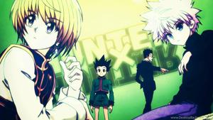 Gon, Killua, Kurapika and Leorio taking a break on their exciting adventures in the Hunter x Hunter anime! hunter x hunter wallpaper
