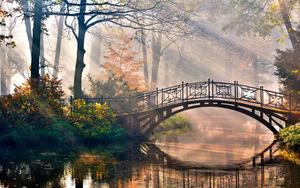 Good Morning Bridge Landscape good morning wallpaper