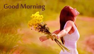Good Morning Happy Girl Picture good morning wallpaper