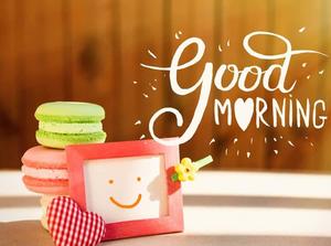 Good Morning Macaron Picture good morning wallpaper