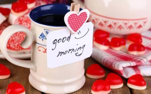 Good Morning Mug And Heart Picture good morning wallpaper
