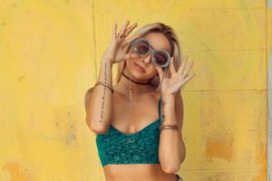 Gorgeous Hipster Girl In Bralette girl wallpaper
