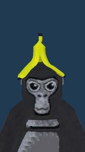 Gorilla Tag With Banana Peel Portrait gorilla tag wallpaper