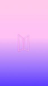 Gradient Purple BTS Logo bts logo wallpaper
