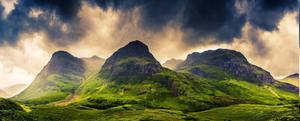 Grass Mountain Under Sky Landscape Picture landscape wallpaper