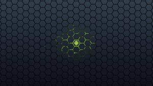Green Android Black Hexagons android wallpaper
