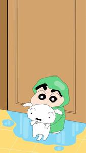 Green Raincoat Shinchan Aesthetic shinchan aesthetic wallpaper
