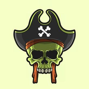 Green Skull Pirate Logo skull wallpaper