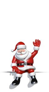 Greeting Santa Claus Christmas IPhone christmas iphone wallpaper