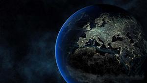 Grey Land On Earth Digital Art Background earth wallpaper