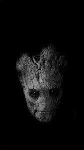 Greyscale Groot Iphone Live iphone live wallpaper