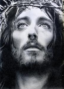 Greyscale Portrait Jesus Phone jesus phone wallpaper