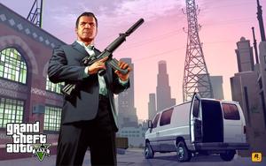 GTA 5 Michael With Rifle gta 5 wallpaper