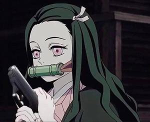 Gun Demon Slayer Nezuko demon slayer nezuko wallpaper