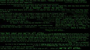 Hacker Collage Cryptic Message hacker wallpaper