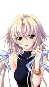 Hair Twirling Cute Anime Girl iPhone cute anime girl iphone wallpaper
