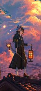 Halloween Anime Girl 4K Phone Wallpaper