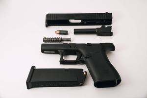 Hand Gun Flat Lay gun wallpaper