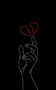 Hand With A Broken Heart Iphone broken heart iphone wallpaper