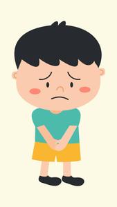 Handsome Boy Cartoon With Sad Expression handsome boy cartoon wallpaper