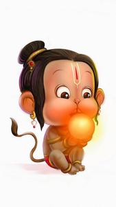 Hanuman Baby With Orb 4K HD Wallpaper