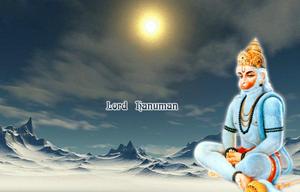 Hanuman On Snow Mountain 4K HD Wallpaper