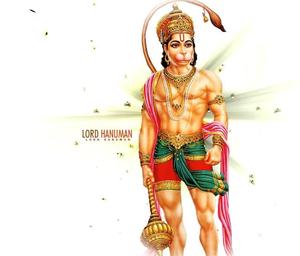 Hanuman With Flower Petals 4K HD Wallpaper