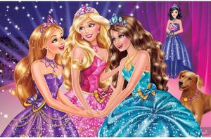 Happiness is Wearing a Smiling Dress with Friends barbie wallpaper