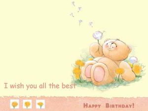 Happy Birthday Bear Picture happy birthday wallpaper